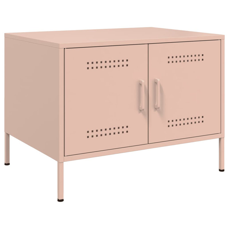 Coffee Table 68x50x50,5 cm Steel, Pink