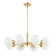 Lavontae 8 - Light Dimmable Sputnik Modern Linear Chandelier