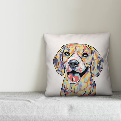  Beagle Throw Pillow