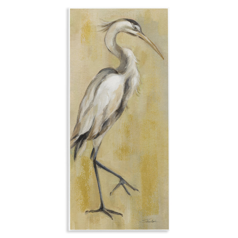 Art mural rétro Heron, par Silvia Vassileva