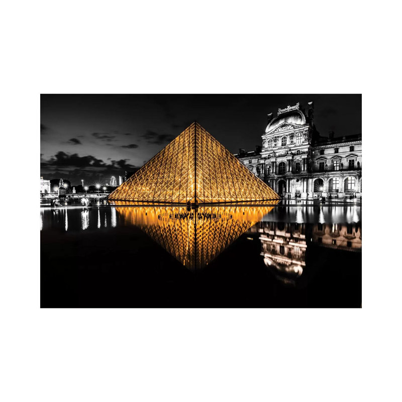 The Louvre by Anders Jorulf - Photograph Print, Wrapped Canvas, 12" H x 18" W x 1.5" D