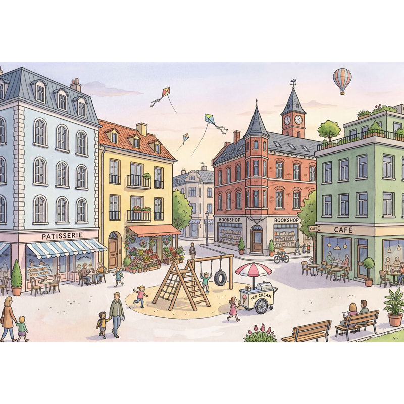 Papier peint montgolfière City Hot, Textured Non-Pasted, 140 po x 108 po