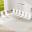 Ensemble de 8 chaises de salle à manger en similicuir commercial-207433833-207433839