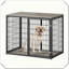 Meuble de cage pour chien avec 3 portes pour grands chiens moyens-2054782705