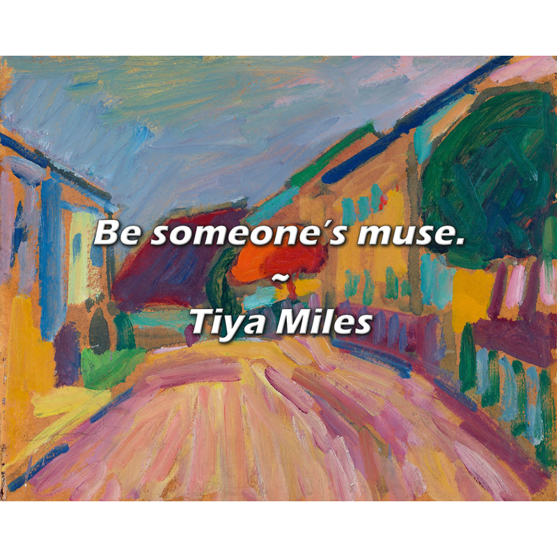 Citation artistique «Be quelqu'un». Toile tendue par By Tiya Miles, H 28 po x l 40 po