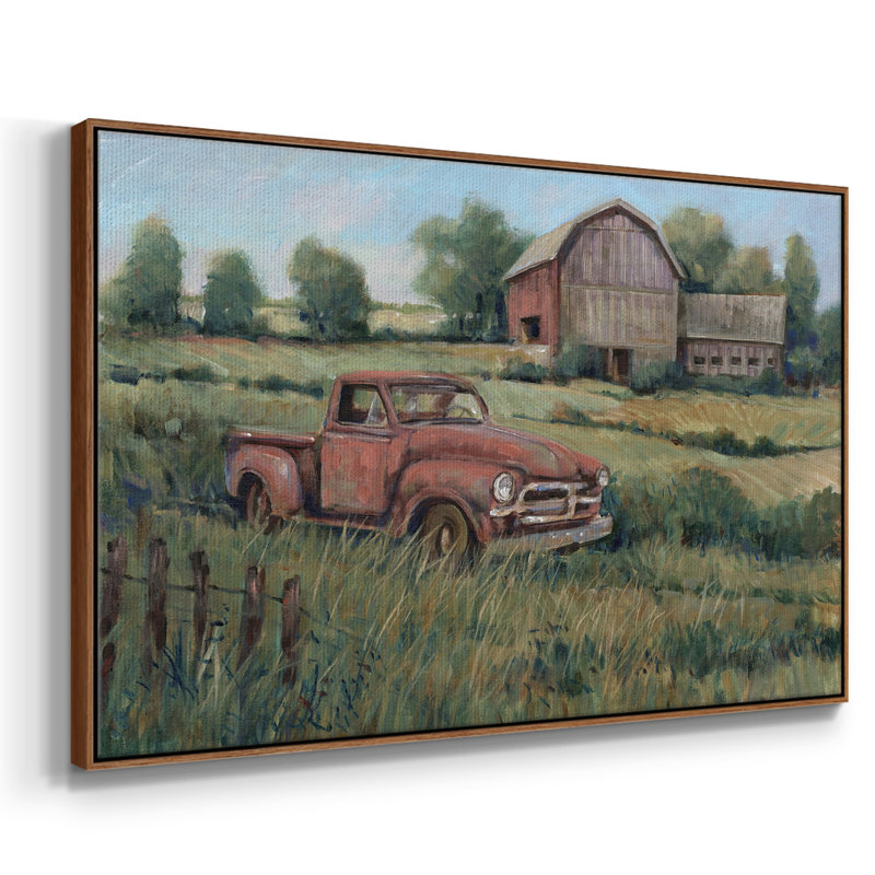Rusting Away II, reproduction d'art sur toile, H 27 po x l 41 po x P 2 po, Toile encadrée noyer flottant
