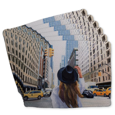 Braided Polyester Dreketi Set of 6 - New York City Design