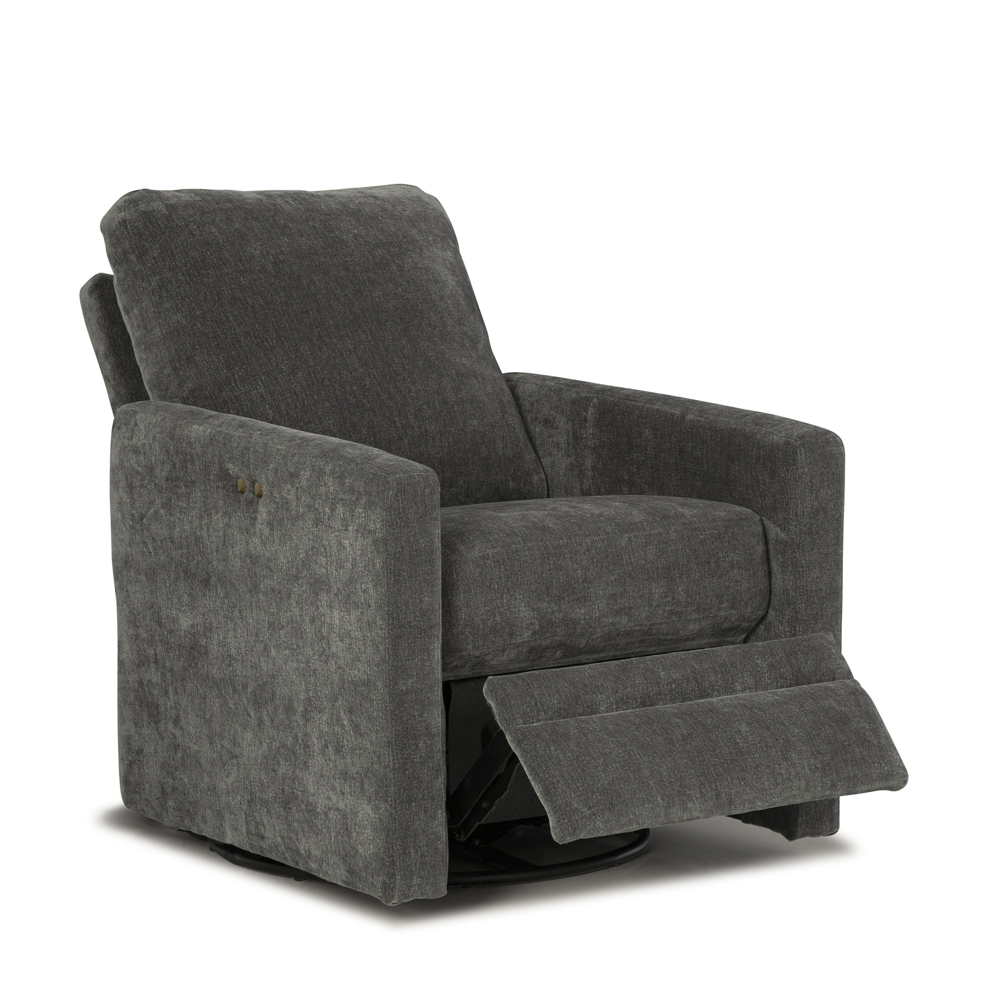 Encino Swivel Power Recliner, Slate-28563