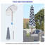 Parasol d'extérieur avec inclinaison
