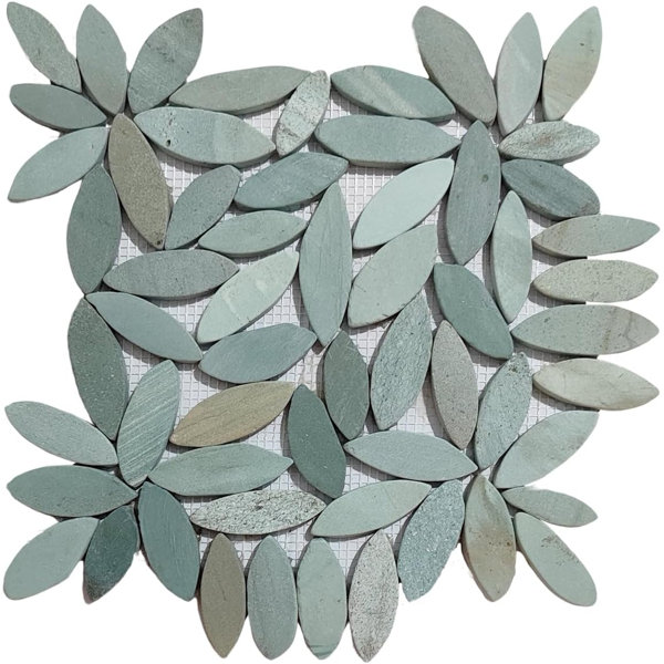 CNK Tile Lovebird Flower Pebble Mosaic Tiles