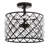 Gabrielle 14.5" Crystal/Metal LED Semi-Flush Mount