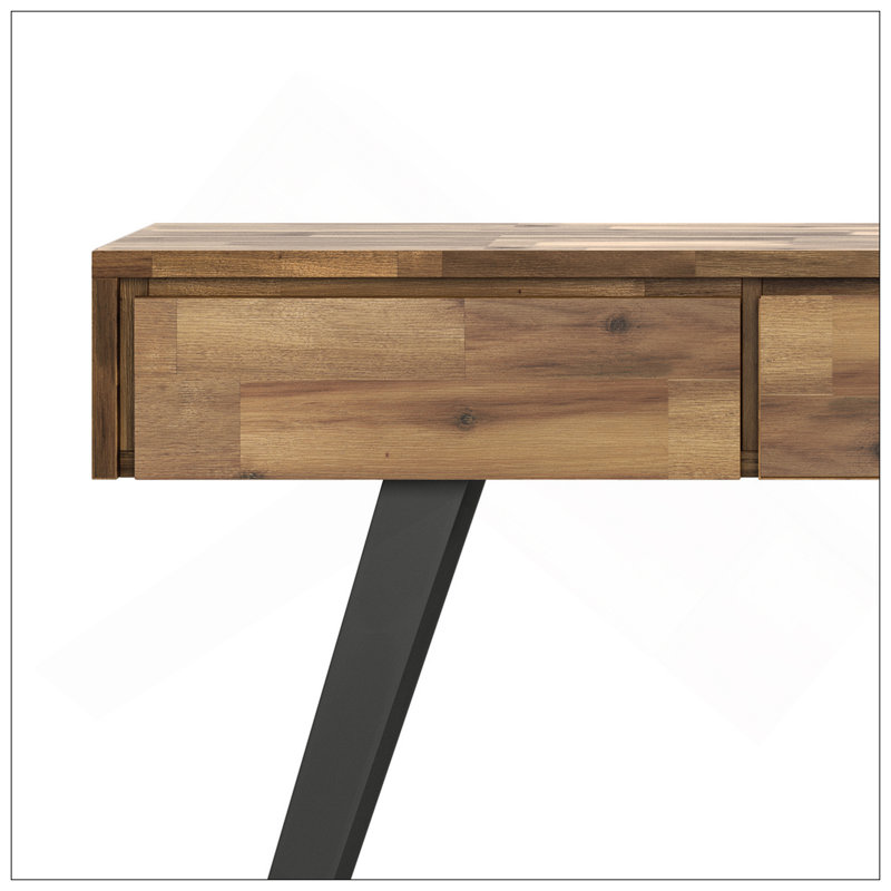 Lowry - Console canapé - blé doré vieilli, Marron clair