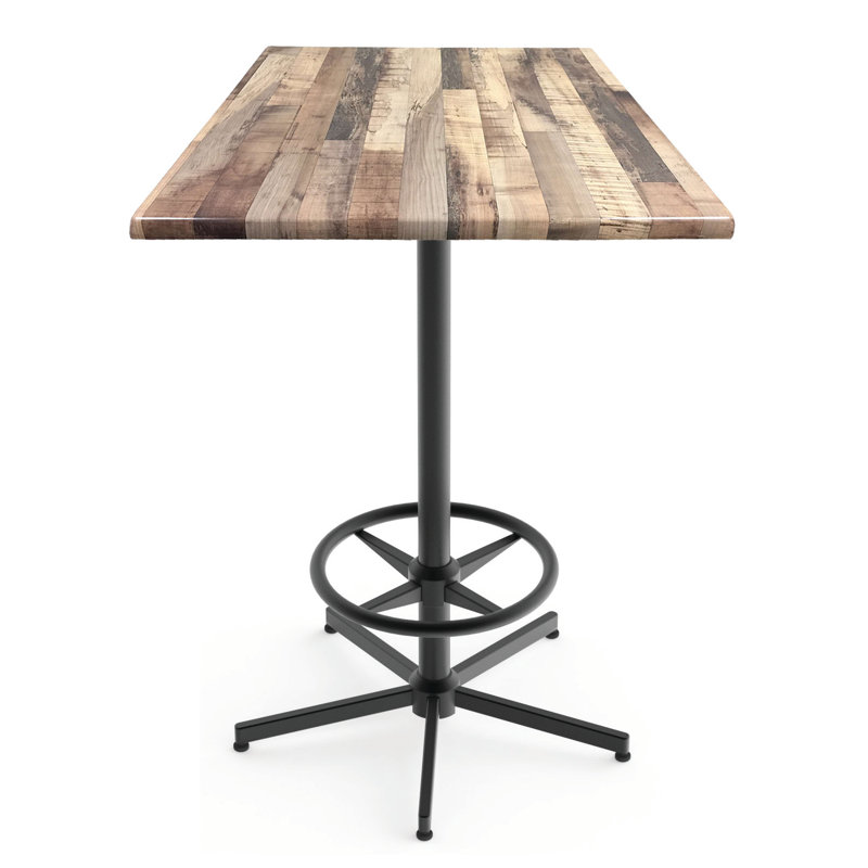 42" Tall, Indoor/Outdoor Table, 42"H X 30" L X 30" W, Rustic