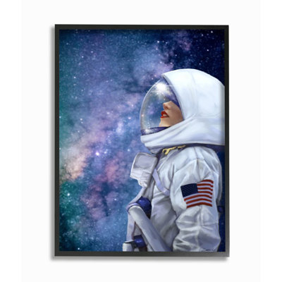 «Outer Space Astronaut» par Ziwei Li - impression d'art graphique