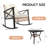 3 Pcs Outdoor Patio  Rocking Rattan Conversation Set Wicker Patio Furniture With Thick Cushions Rocker Chair And 2-Tier Coffee Table For Garden, Porch, Backyard