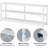 Tribesigns Classic 3-Tier Wood Console Table with Metal Frame