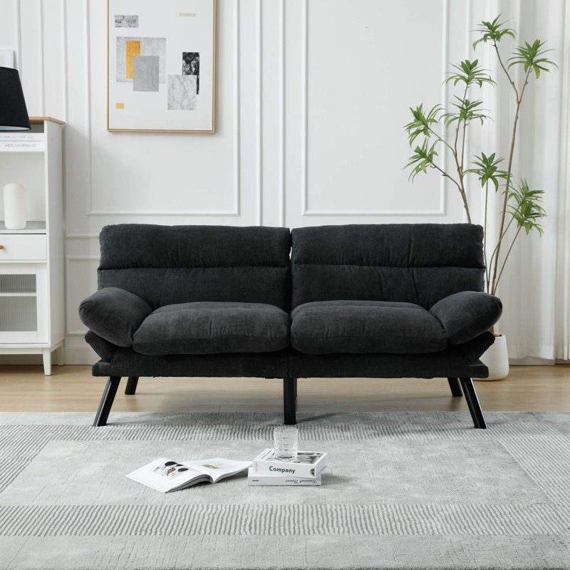 Lit Hillert 70,08 po 2 places, Lin gris foncé incorrect