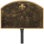 Fleur de Lis Prestige Arch Petite Address Sign Plaque with Lawn Stake
