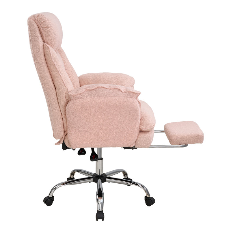 Living and Home Teddy Office Chair, Pink