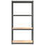 4-Layer Shelves 2 pcs Anthracite Steel&Engineered Wood-80772084-80772085