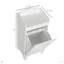 Panier à linge inclinable 31 po, panier de rangement autoportant pour la maison, armoire de rangement pour salle de bain