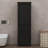 Tall Bathroom Storage Cabinet Freestanding With Two Different Sized Drawers Adjustable Shelf Painted Board-1967941510