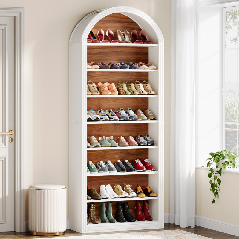 8-tier Shoe Storage Cabinet, White