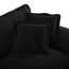 Sailboat-Inspired Chenille Sofa, Modular 2-Seater With Curved Armrests For Compact Living