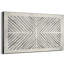 Motif géométrique moderne avec motif de lignes noires et blanches, très grand encadré (assemblage requis)-105076050