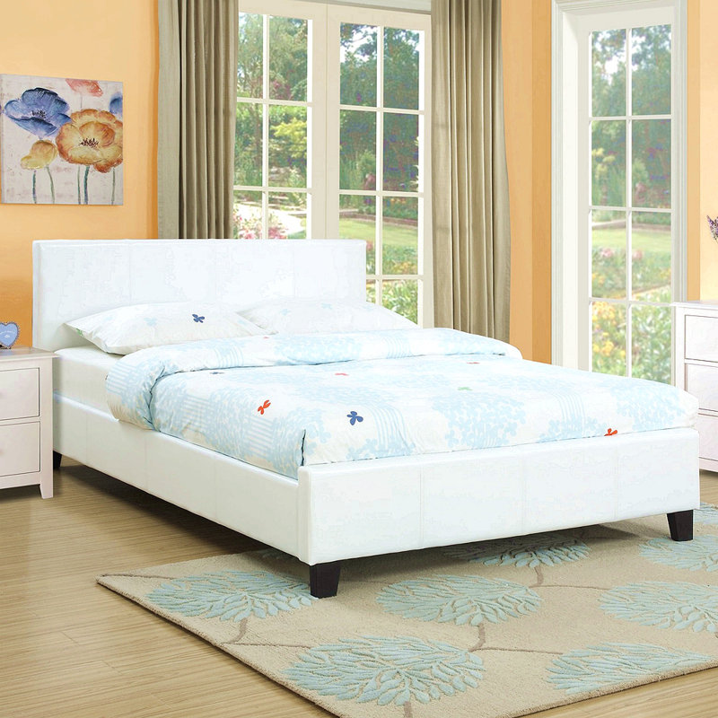Lit de grand lit classique classique en similicuir 1pc