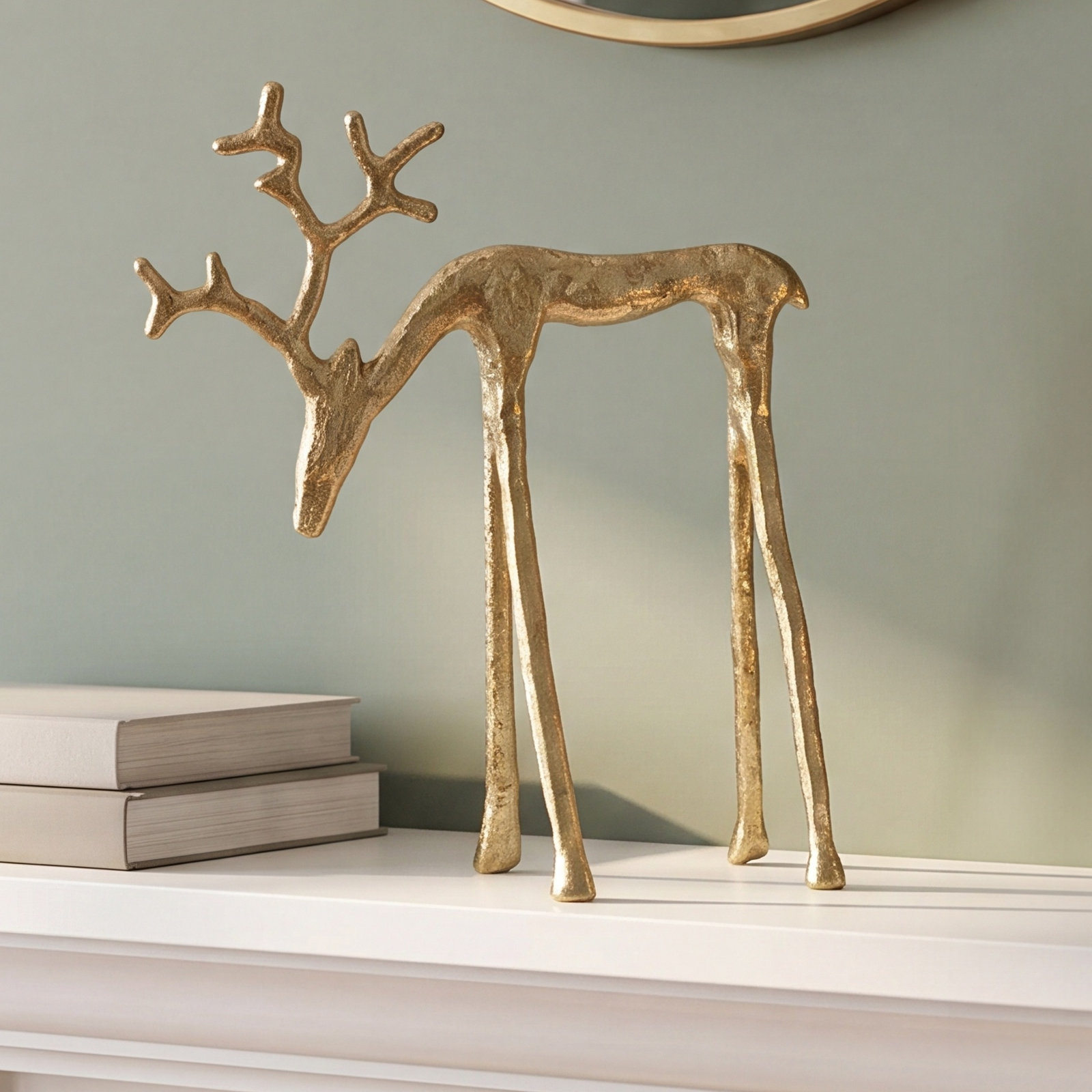 Reindeer Decorative Accent, 8.25" H x 7" W x 3" D