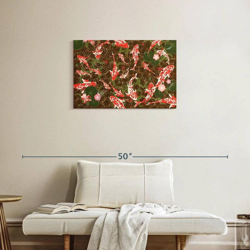 Brampt Koi Pond Patterns, 20'' H x 30'' W