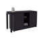 Bureau Elfrida, deux tablettes de rangement ouvertes