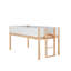 Cadre de lit superposé convertible en bois massif pour enfants avec échelle, sans sommier-694524673