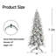 Arbre de Noël artificiel mince avec support en métal-118028690