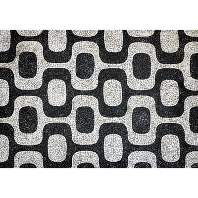 Jimeny Rectangle Geometric Vinyl Indoor / Outdoor Area Rug