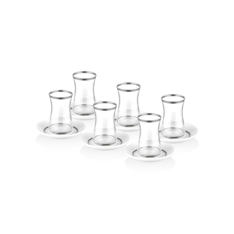 Ensemble de 6 tasses à thé Mukesh, Argent