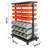 TRINITY Dual-Sided Mobile Bin Rack (35.5 in. W x 48.5 in. H x 19.75 in. D)
