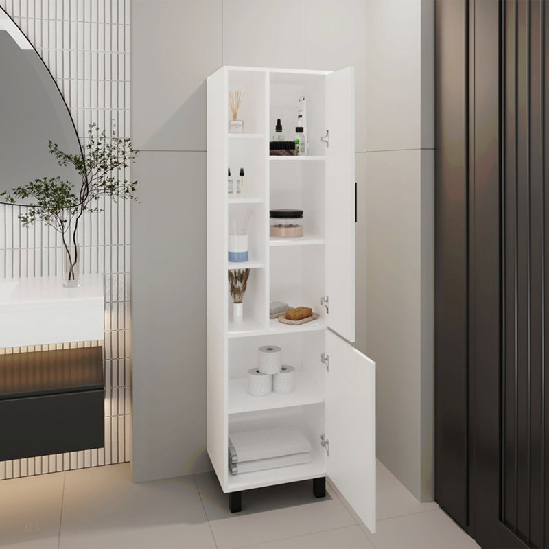 Armoire de rangement Delta, blanc, salle de bain