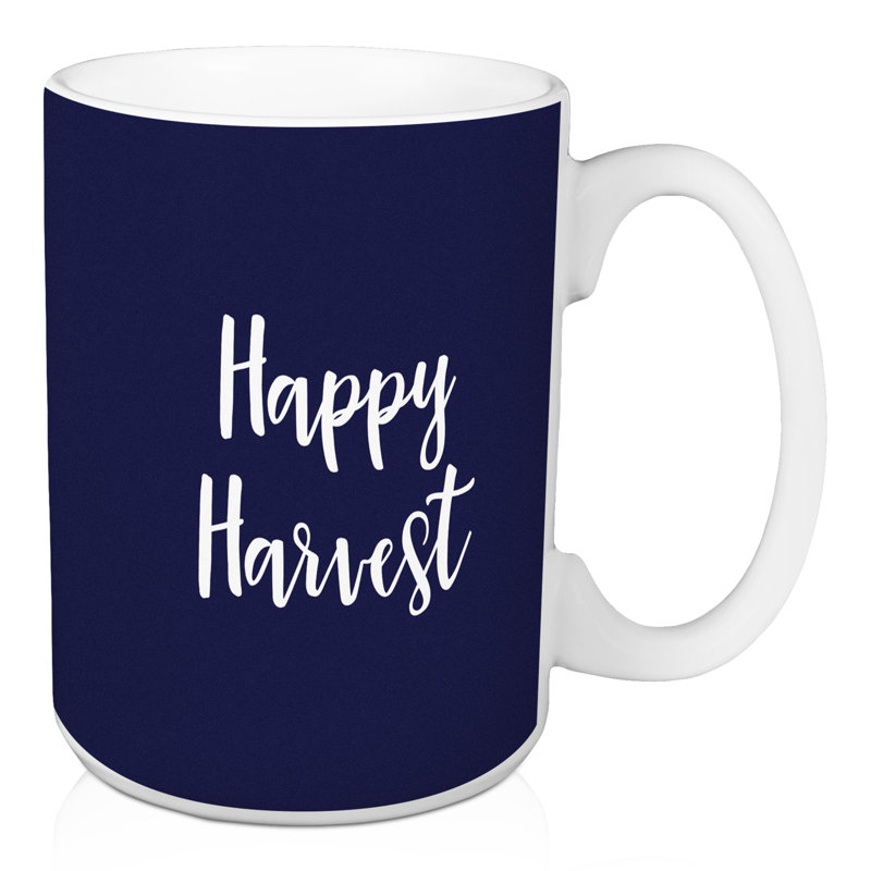 Grande tasse à café happy harvest Oconto, Bleu marine