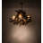 Domnica 5 - Light Wood Dimmable Geometric Chandelier