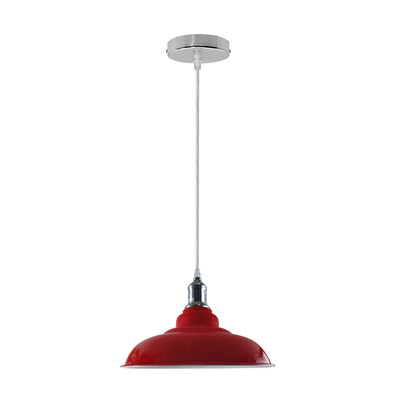 Palisade 1 - Light Chrome Pendant, Red