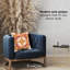Housse de coussin floral en polyester