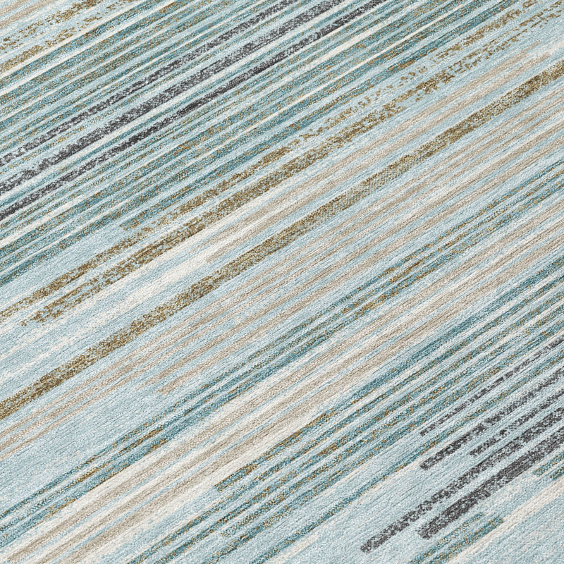 Tapis intérieur / extérieur lavable à la machine Chantille ACN2999, Ciel, 9 pi x 12 pi
