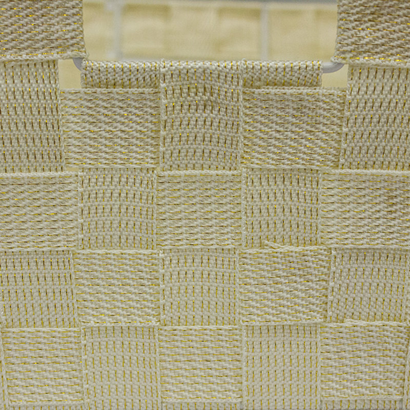 Ensemble de paniers en tissu, Ivoire