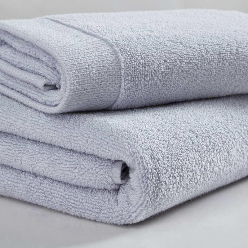 Ensemble de 3 valises pour chambre d'amis 100% coton, Bleu clair