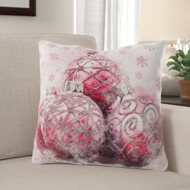 Outdoor Reversible Throw Pillow, Microsuede, Indoor