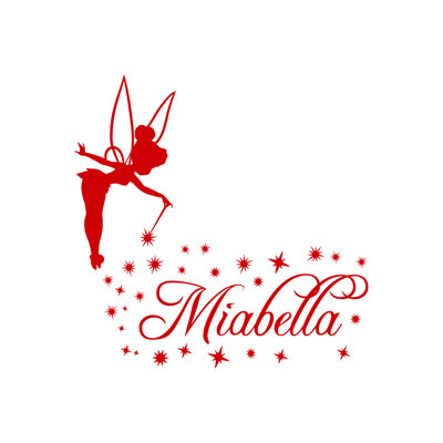 Tinkerbell Abstract Non-Wall Damaging Wall Decal