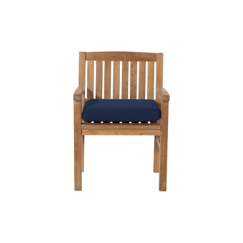Huntington 5pc Teak Outdoor Dining Set with Sunbrella Cushion, Navy Sunbrella®