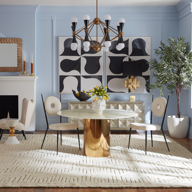 Alphaville Round Marble Dining Table